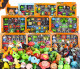 Plantas vs. Zombies Plantas vs. Zombies Jugues COMPLETOS DE COMBAY CARTOON CARTO DE CARMACIÓN DE COMBRA DE MOJOR DE MOJORES DE LA MOBILLA DE CUMENTA CAPÍA 686-2: 3 plantas + 2 zombies (pegamento blando)