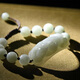 Ein Jade seit tausend Jahren [Jade -Einzelprodukt] Jade -Armband für Männer und Frauen, schwimmende Blumen, künstlerische Landschaft, Jade -Armband für einstellbare drei Pixiu -Marke QZD1276i