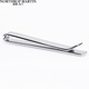 North Martin high-end simple tie clip men's business black geometric texture shirt clip groom wedding gift gift box