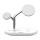 GDGO [Apple MFi dual certification] Apple four-in-one wireless charger MagSafe magnetic three-in-one base S9/S8 fast charging version MFI mobile phone 15 watch headphone tablet [Ultra-Midnight Black] Watch fast charging version four-in-one wireless charger