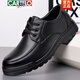 
CARTELO brand high-end leather shoes for men genuine leather soft sole men's shoes for summer hollow men's sandals for middle-aged and elderly business and leisure 6627 black 38