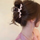 Bai Shilin small fresh love Korean hairpin headwear women's high-end hairpin 2025 new back of the head shark clip hair grabber pink-five hearts