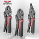 Delixi Power Pliers Multifunctional Universal Pressure Pliers Industrial Grade Clamp Tools Manual Pressure Pliers Power Pliers Industrial Grade Upgraded 10-inch Round Mouth Power Pliers