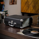 Berühmter Schauspieler M008 Vintage Phonograph Retro Vinyl Record Player Audio Wohnzimmer Europäischer Haushaltsrekordspieler Wireless Bluetooth Dai Black