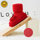 G.Duckkids Little Yellow Duck Baby Red Rowands Rocks Winter Baby Floor Shoes and Calcets Anti-Slip Engrose los tubos altos no caen del recién nacido Lion NAVILLE Tree Bottom 13 cm (recomendado 12-18 meses)