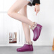 Dongyixuan Kurzrohr Regenstiefel für Frauen Mode-Regenstiefel mit mittlerer Röhre Wasserschuhe plus Samt warme nicht rutschfeste Wasserstiefel für Frauen Gummi Schuhe wasserdichte Schuhe lila 37