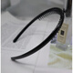 Angbi Bear Korean AS resin break-off simple toothed non-slip thin hair hoop headband hair clip hair wash face black