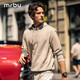 Mr. BUs dünnes Basis -Sweatshirt für Männer lässig mit Kapuze -Herren -inneres Top 2025 Neues Produkt KT15763 Haferflocken grau 3xl (190)