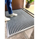 Zunxun outdoor non-slip floor mats stainless steel aluminum alloy dustproof household entrance door mats outdoor entrance carpet door outer door burgundy 160cm 80cm