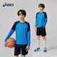 ASICS children's clothing children's sports long-sleeved knitted T-shirt moisture-absorbent and quick-drying inner wear spring new model 8851 ASICS blue 160 cm