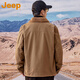 
Jeep (JEEP) American genuine Jeep high-end pure cotton lamb lint cotton coat for men's winter loose middle-aged and young jacket warm jacket Military green plush [same style in the mall] XL Recommendation 140-160Jin [Jin equals 0.5 kg]