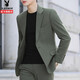 Playboy (PLAYBOY) casual suit men's autumn and winter new suit top men's slim casual Korean style jacket men's two-piece set black (single suit) XL 52