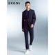 ERDOS 春夏两粒扣商务正装舒适抗皱质感桑蚕丝通勤男上衣西服外套 藏蓝 L 175/96A