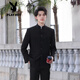 Playboy (PLAYBOY) new Chinese style men's suit men's spring and autumn stand-up collar shoulder pad coat Chinese tunic suit Tang suit casual suit black XL 120-140Jin Jin equals 0.5 kg