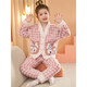 Yuan Nationality Kapibala Girls Pajamas 2024 Новая коралловая бархата с утолщенными детскими девочками осень и зимняя фланель домашняя одежда LDE6621 Код Капибала [145-155 см. Вес 60-80JIN [Джин равен 0,5 кг]