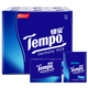 TEMPO handkerchief paper is naturally fragrance-free, not easily broken when wet, mini facial tissue small pack, paper towel napkin, thickened, 4 layers, 7 sheets*12 pack