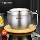 Guangyi 304 stainless steel instant noodle bowl lunch box with lid for students and office workers fast food cups and bowls anti-scald lunch box GY7630