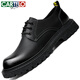 Cartelo Cartelo Cartelo Cartelo Britische Lederschuhe mit großem Kopf der Herrengeschäftsgeschäft für Herren Lederschuhe dicker alleinerhöhenhöheschuhe 9789 Schwarz 39