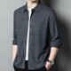 
Hengyuanxiang long-sleeved shirt men with wool spring and autumn business casual daddy top middle-aged and elderly winter thickened plaid shirt G15053 medium gray M [100-120Jin[Jin equals 0.5 kg]]