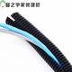 Yingque plastic open corrugated pipe waterproof and flame retardant cable protective cover threaded hose outdoor sun protection and anti-aging PEAD10 inner diameter 6 points 5mm 100 meters