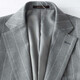 Mailyard/Melya Anzug ein Stück Geschäft Casual Men Herbst und Winter Haar Doppelschlitz Fashion Single 724 Hellgrau Streifen 46