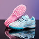 FEELACES children's football shoes broken nails for men and women Falcon Messi student training shoes for children TF artificial grass sneakers 6195 Mandarin duck moon crush nails 30 [socks + ball bag + protective board]