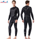 DIVE&SAIL manufacturer wholesale new 3mm wet suit men's wet one-piece warm snorkeling suit long-sleeved cold-proof surfing winter swimsuit black M