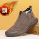 Langyanxuan Winter Snow Boots Мужской мех все в одном хлебе плюс бархатный утолщенный ватный ватный ватный туфли для мужских не скользящих модных туфлей хаки [добавлен бархат] 42 (260 мм)