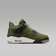 Nike (NIKE) Air Jordan 4 GS AJ 4 Joe 4 basketball shoes olive green FB9928-200 36