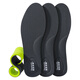 Bonnie Family 3 pairs of anti-odor insoles for men's sports shock absorption and women's sweat absorption and deodorization military training soft bullet station for a long time and is not tired. Summer mugwort antibacterial [3 double packs] mugwort antibacterial model 42 sizes