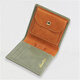 Hanatora Japanischer Stil Blume Tiger Herren Brieftasche Business Casual Leder kurzer horizontaler Stil Ultra-dünner Aufbewahrungskarte Münz Brieftasche Geschenk Grün + Orange