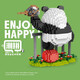 
Chaolechuang panda building block assembly toys adult incompatible LEGO difficult boys and girls model June 1st Children's Day gift Menglan prison escape 1098 particles