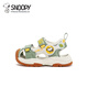 Snoopy (SNOOPY) children's shoes, boys' sandals, new summer Baotou anti-collision river shoes for small and medium-sized children, non-slip breathable beach shoes, matcha green, size 30, suitable for feet length 17.9-18.6cm