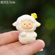 Cute cute backpack little sheep micro landscape desktop decoration small ornaments trendy toy animal blind box gift backpack lamb set 6 packs