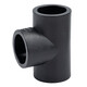 Jinniu Pipe Industry PE Butt Equal Diameter Tee Standard Size Ratio SDR11 Specifications 75mm Black 75mm PE