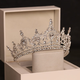 Shijun (SHIJUN) women's birthday crown girl adult 18-year-old crown gift bridal tiara princess elegant high-end hairband silver crown