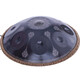 Assas Hand Schlagzeuger Handhand-Handdpan Professionaler Stahl-Drum-Trommel UFO Percussion Instrument Magier Serie-9-Ton Schwarz