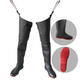Wading pants, half-length rain pants with rain boots, one-piece water fork pants, full body waterproof clothing, fishing waders, thickened water shoes, leg-length pants 50 silk (this model does not come with a belt) 40