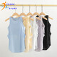 COZOK versatile yoga suit vest for women with chest pad two-in-one shockproof underwear fitness clothes loose back sports blouse salt water blue L _Suggested 105-115Jin[Jin equals 0.5 kg]