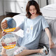 
Modalga large-size breastfeeding pajamas summer short-sleeved cropped pants postpartum feeding set confinement suit thin pure cotton pregnant women summer 3524 M (80-100Jin [Jin equals 0.5 kg])