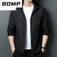 
BOMP brand daddy suit spring and autumn thin jacket middle-aged men stand collar spring casual loose hooded jacket top men K12127 green 175/L