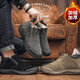 Langyanxuan Winter Snow Boots Мужской мех все в одном хлебе плюс бархатный утолщенный ватный ватный ватный туфли для мужских не скользящих модных туфлей хаки [добавлен бархат] 42 (260 мм)
