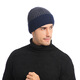 Yufan Winter Wollhut Herren Doppelschicht verdickte Wolle Hut vielseitig gestrickter Hut Männer und Frauen Universal Trendy Winter Hut Erwachsener plus Samt verdickte Warmohrschutz Hut Winterhut Hui724 Kaffee L (58-60 cm)