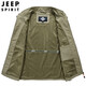 吉普（JEEP）马甲男秋冬季户外休闲双面穿多口袋工装坎肩宽松立领男士钓鱼马夹 薄款 9898灰色（春秋） 2XL（建议145-160斤）