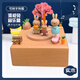Mechanical clockwork rotating birthday gift for boys, girls and children Ferris wheel music box handmade wooden music box Panda calendar Sky City basic model