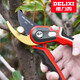 Delixi gardening scissors, labor-saving pruning shears, fruit tree pruning, garden branch pruning, flower shears, special scissors for branch cutting, Golden God of War, imported SK5 steel + free lanyard