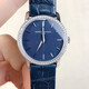 [Second-main 99 Nouveau] Vacheron Constantin Series 25558/000 18K Gold Original Inslumed Diamonds Women's Fashion Casual Business Pat Horloge de montre secondaire 25558 / 000G-9758 / Platinum / Disque bleu Disque