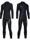 He Yangyu 2/3/5MM Warm Wetsuit for Men One-piece for Going to the Sea 1.5MM Wet Suit Winter Swimsuit for Women Surfing and Sailing Water Rescue 5MM Black Front Zipper - Men's 502 Foot Sleeves XS