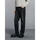 GXG Men's Wear Shopping Mall Same Style Washed Gray Jeans Men's Straight Commuting Trousers Dark Gray 170/M