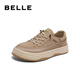 Belle versatile breathable cloth shoes for men's new lightweight outdoor walking casual shoes A1463BM4 apricot color 41 (255mm)